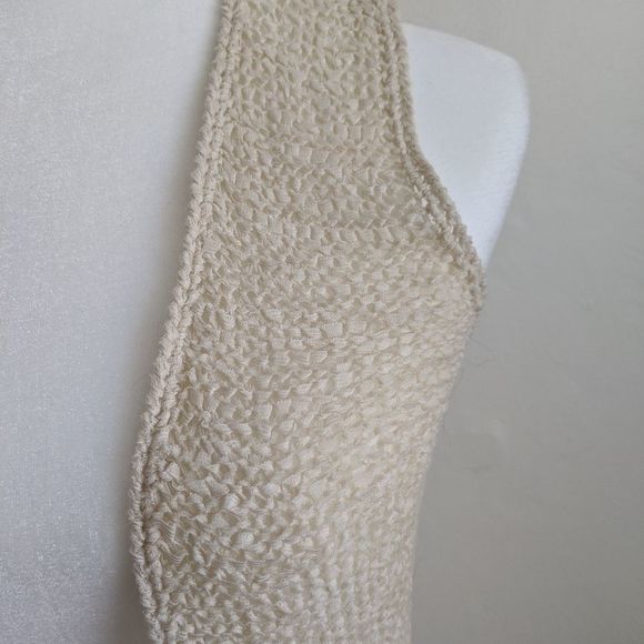 Absolutely Boho Fringe Cream Tunic Vest - Picture 4 of 8